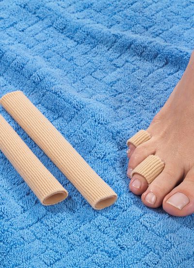 Zehenschutz, 2 St&uuml;ck, mit Silikon-Innenseite 
