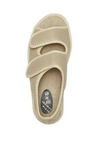 Bequeme Damen-Sandalen, Weite H, aus gepolstertem Textilmaterial 