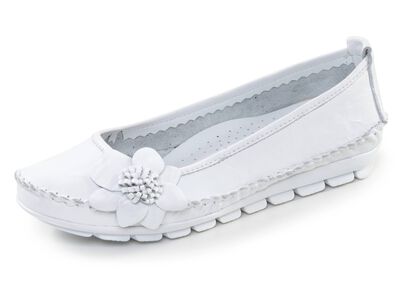 Gemini, schicke Damen-Ballerinas, Weite G, mit herausnehmbarem Fu&szlig;bett 