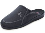 Zweierpack, klassische Herren-Hausschuhe, Weite H, mit Gummizug 