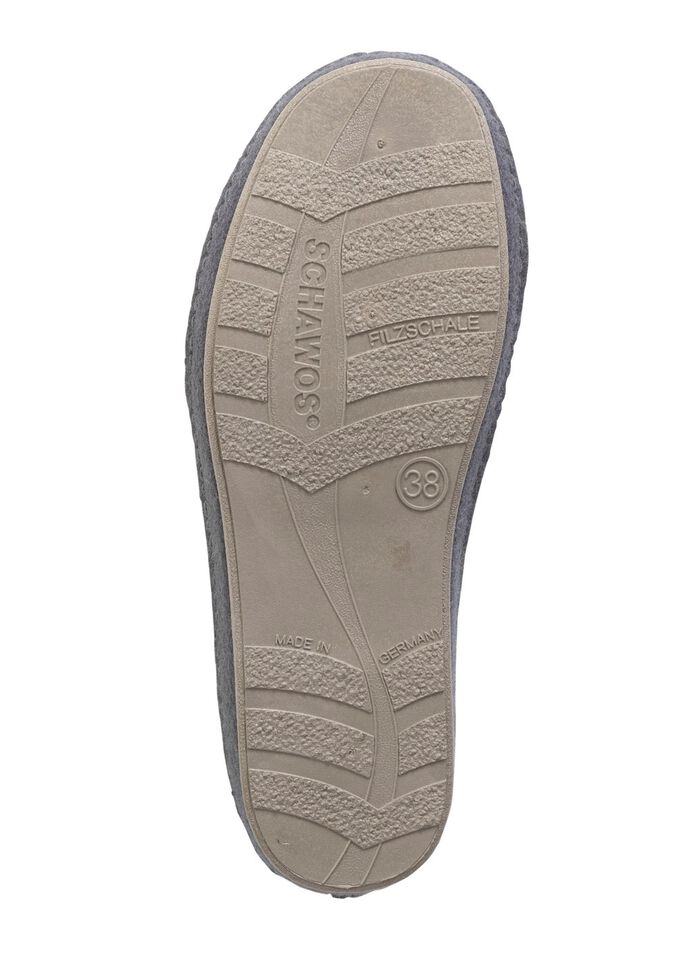 Wollfilz-Pantoffel mit floralem Druck 