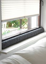 Schurwoll-Zugluftstopper f&uuml;r Fenster 