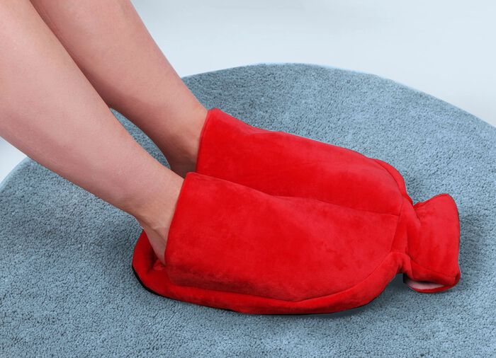 Vital Comfort Fu&szlig;-W&auml;rmflasche mit sanftem Fleece-Bezug 