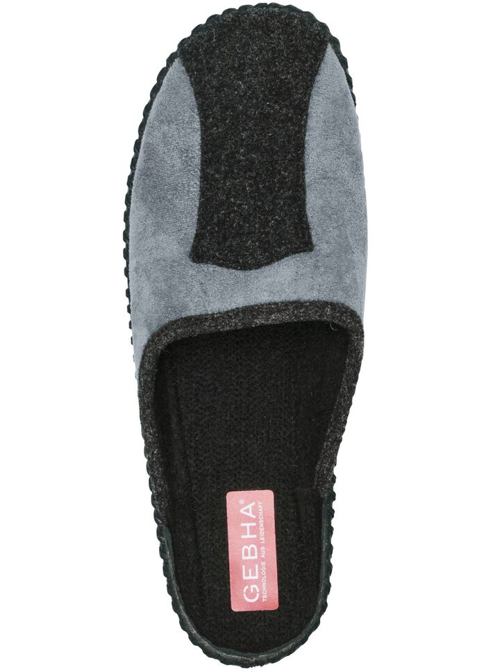 Pantoffel aus weichem Veloursmaterial 