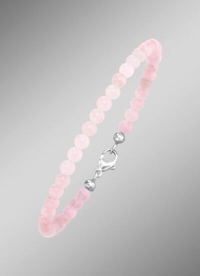 Armband mit echtem Rosenquarz 