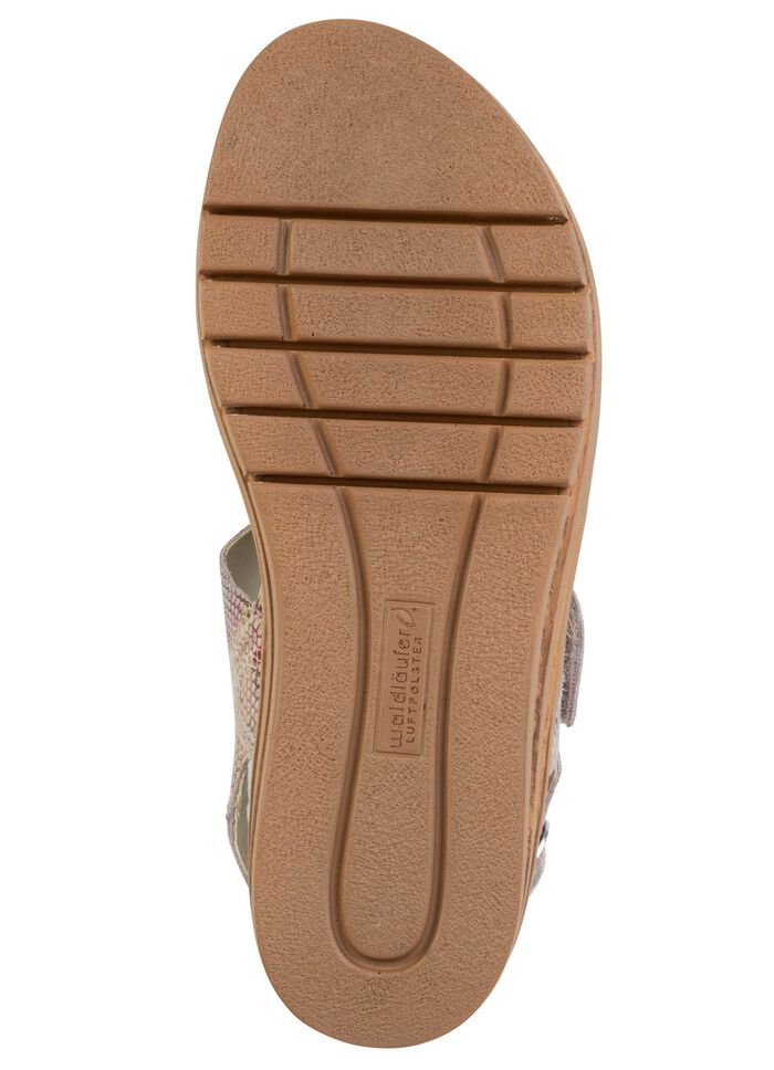 Waldl&auml;ufer, bequeme Damen-Sandaletten, Weite K, mit herausnehmbarem Fu&szlig;bett 