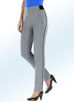 Glencheckhose mit spezieller Bundverarbeitung 