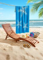 Velours-Strandlaken aus 100% Baumwolle 