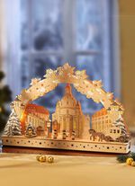 Schwibbogen aus Holz mit LEDs 