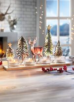 Teelichthalter Hirsch im Wald 