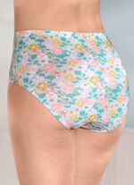 Viererpack Slips mit buntem Floraldessin 