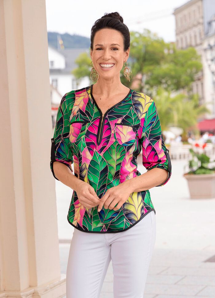 Shirt-Tunika mit Brusttaschen 