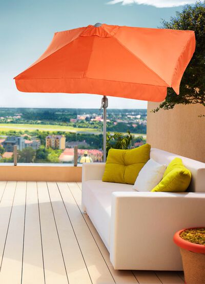 Balkonschirm mit Aluminium-Rohr 