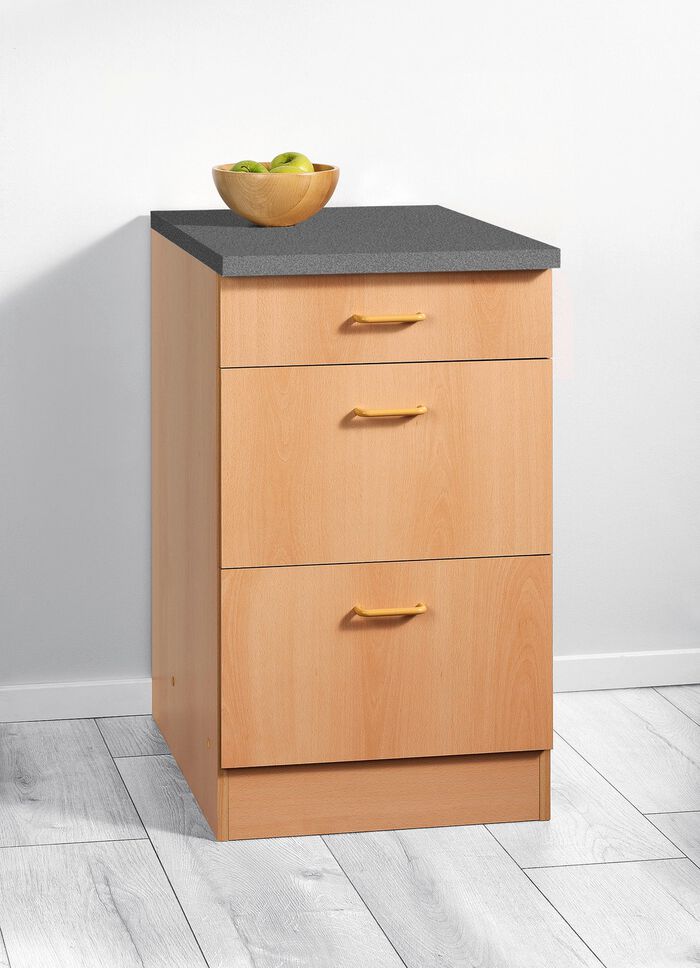 Unterschrank mit 1 Schublade und 2 Ausz&uuml;gen 