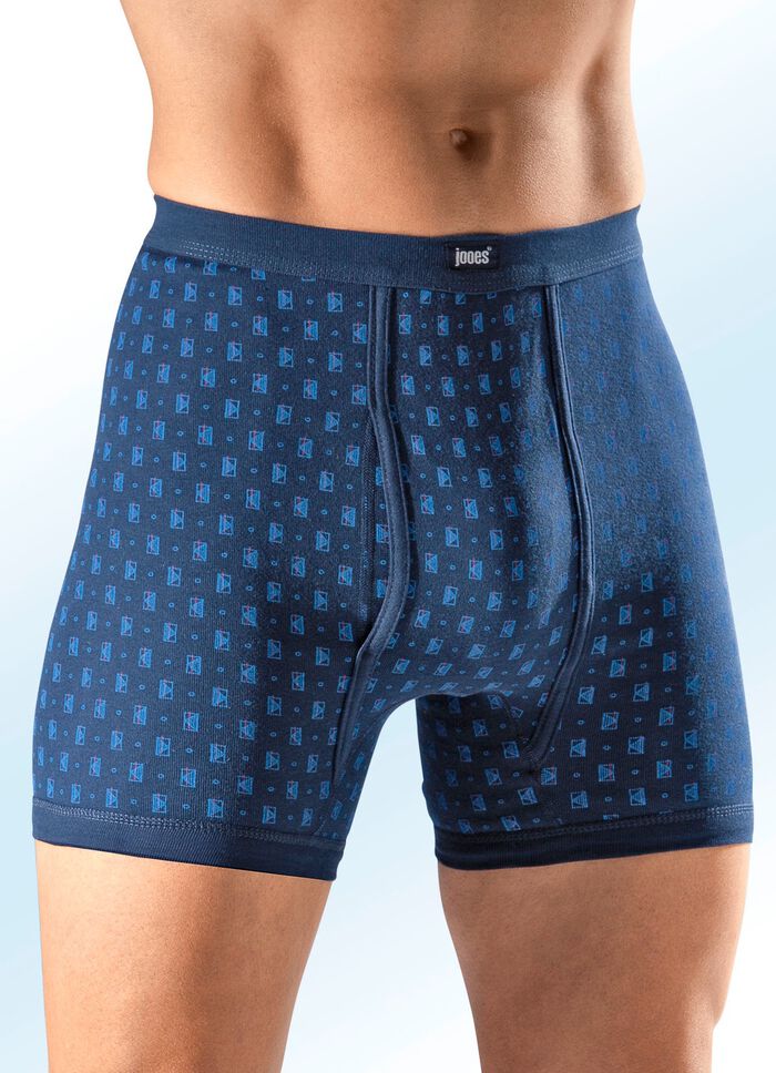Viererpack Unterhosen, allover dessiniert 
