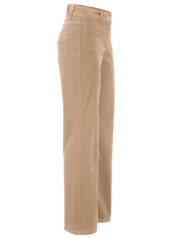 Cordhose mit weitem Beinverlauf 