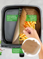 Dauerbackfolien-Set f&uuml;r Hei&szlig;luft-Friteussen 