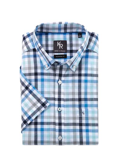 "King's Road"-Hemd mit Button-Down-Kragen in 4 Farben 