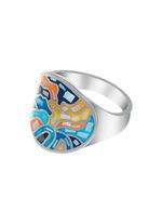 Damenring mit Mosaik-Design 