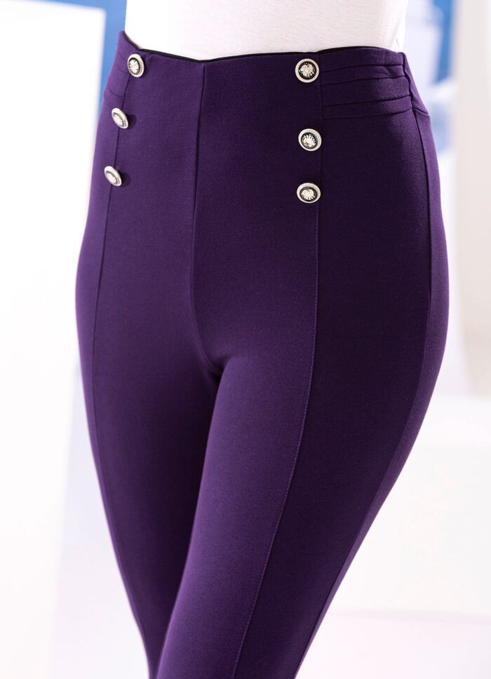 Leggings mit Zierkn&ouml;pfen 