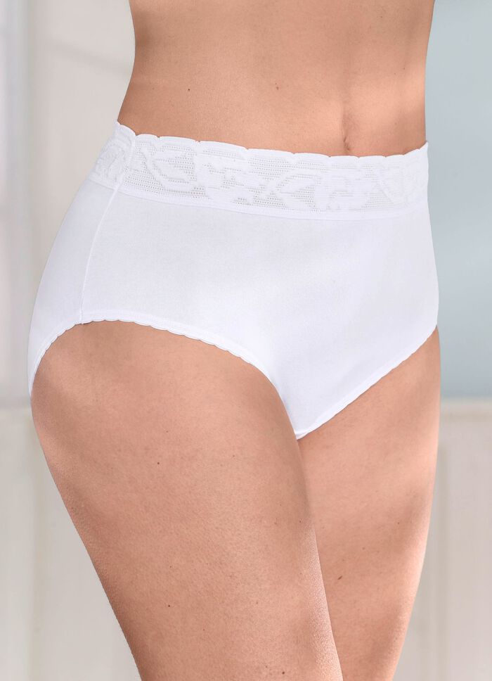 F&uuml;nferpack Slips mit Elastikspitzenbund 