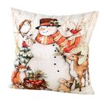 Kissenbezug mit bezaubernden Winterszenen 