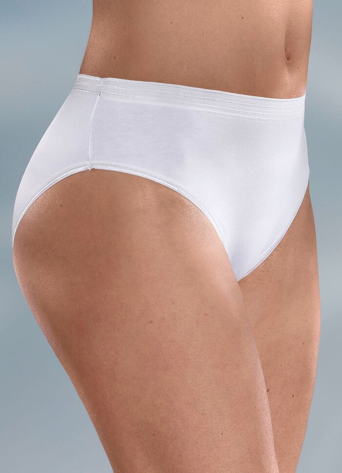 F&uuml;nferpack Slips mit gl&auml;nzenden Abschl&uuml;ssen, auch als Spar-Zehnerpack erh&auml;ltlich 