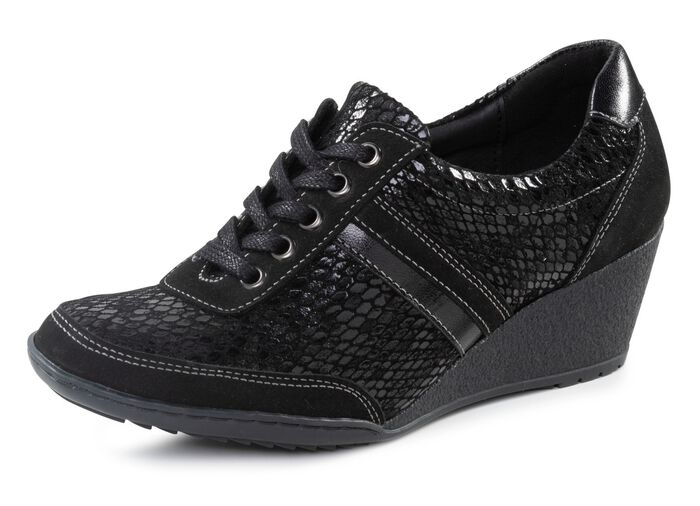 ELENA EDEN Schn&uuml;rschuh mit Nappaleder-Bes&auml;tzen 