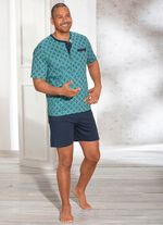 Shorty mit Knopfleiste und Brusttasche / nachhaltiger Baumwollanbau 