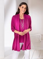 2-teiliges Set bestehend aus Shirtjacke und Tr&auml;gershirt 