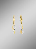 Gedrehte Ohrringe in Bicolor 