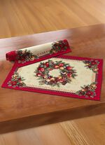 Weihnachtliche Tisch- und Raumdekoration in Gobelin-Qualit&auml;t 