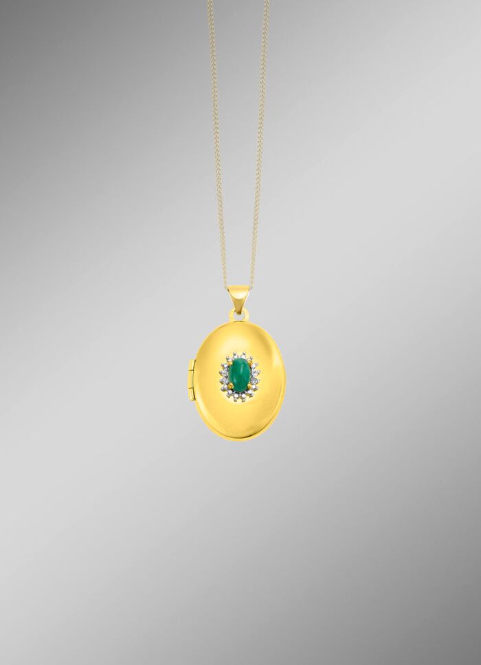 Vergoldetes Medaillon zum &Ouml;ffnen 