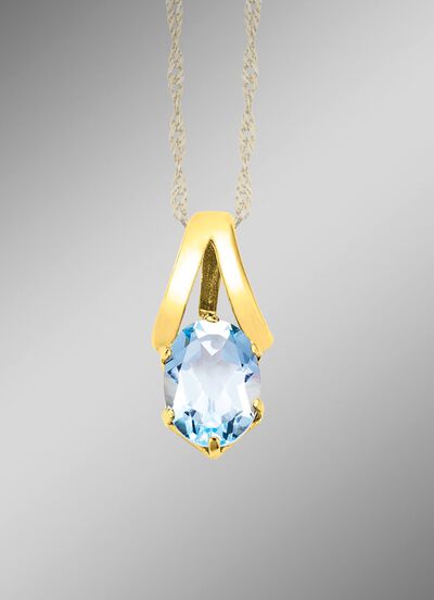 Anh&auml;nger mit Blautopas 