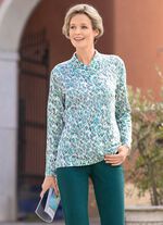 Pullover mit dekorativem V-Kragen 