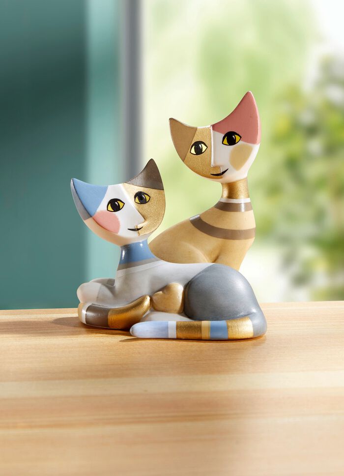 Goebel Katzenpaar Kaja und Mika aus Biskuitporzellan 