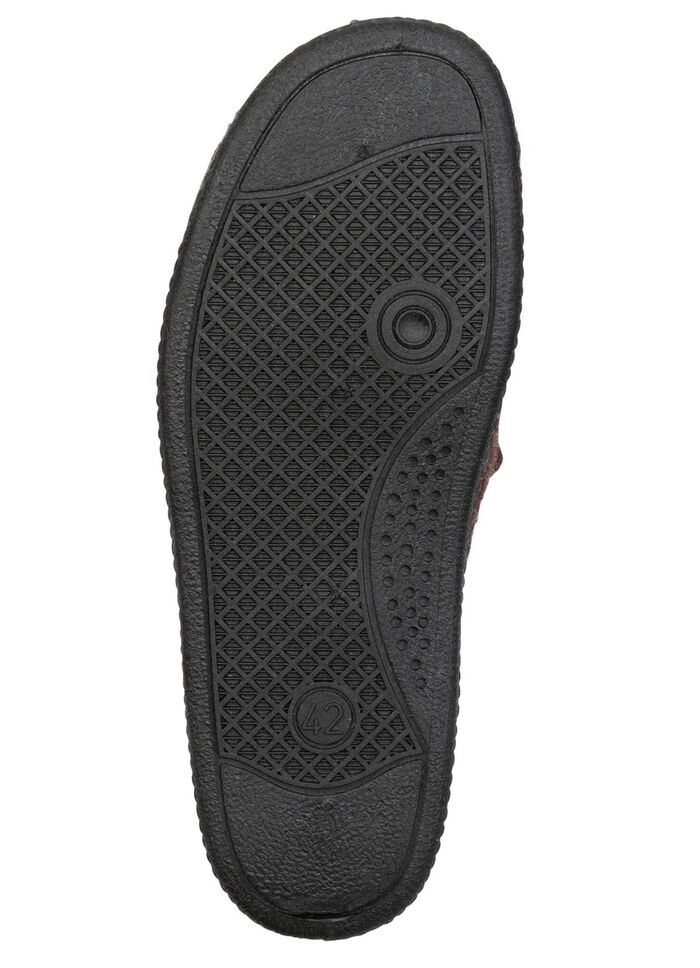 Gef&uuml;tterte Herren-Hausschuhe, mit Schurwolle 