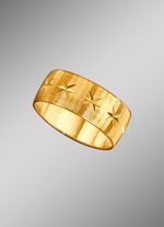 TraurinTrauring mit diamantierg mit diamantierten Rillen und kleinen Sternchen 