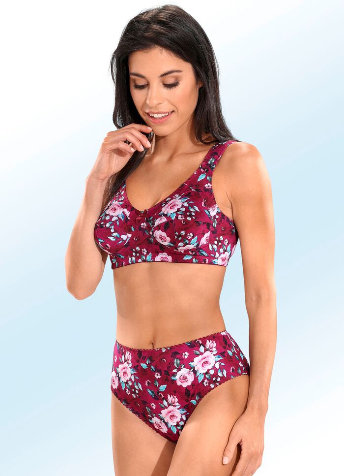 Zweierpack Slips mit farbharmonischem Floraldessin 