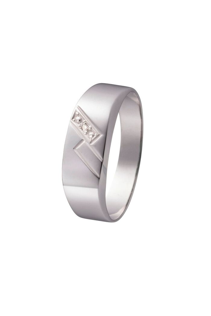 Herrenring mit Diamant 