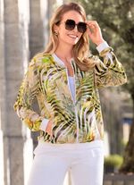 Blusenjacke mit Ripp-Jersey 