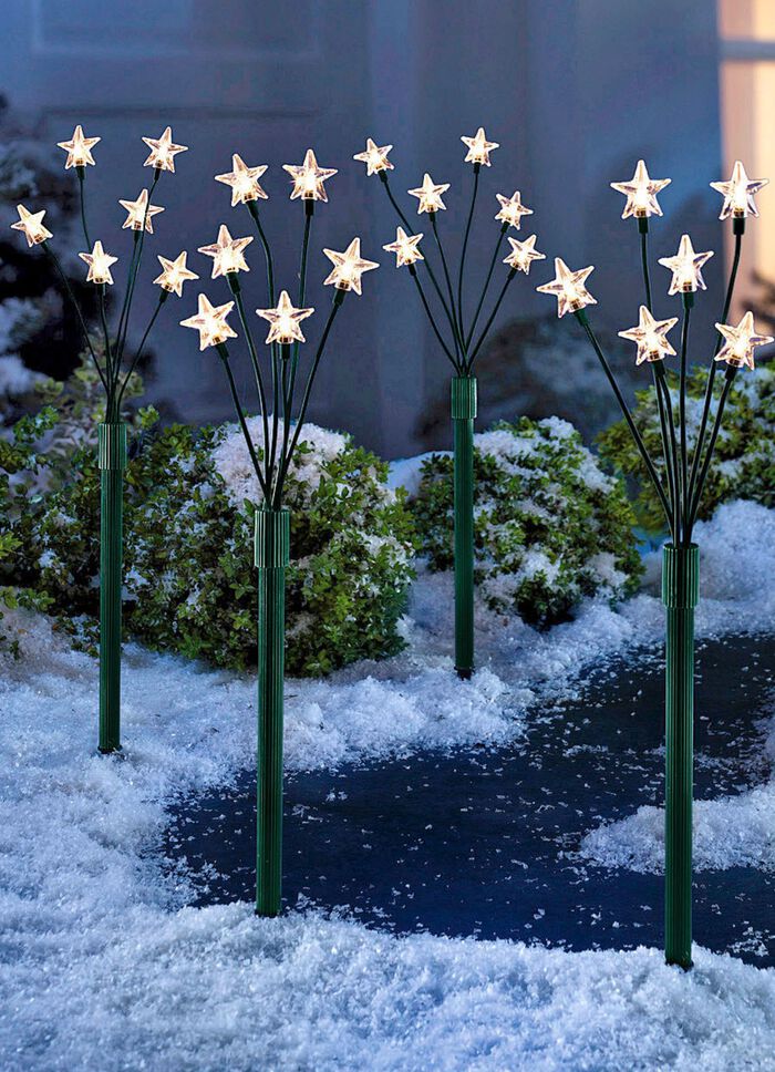 Sternenst&auml;be mit Timerfunktion, 4er-Set 