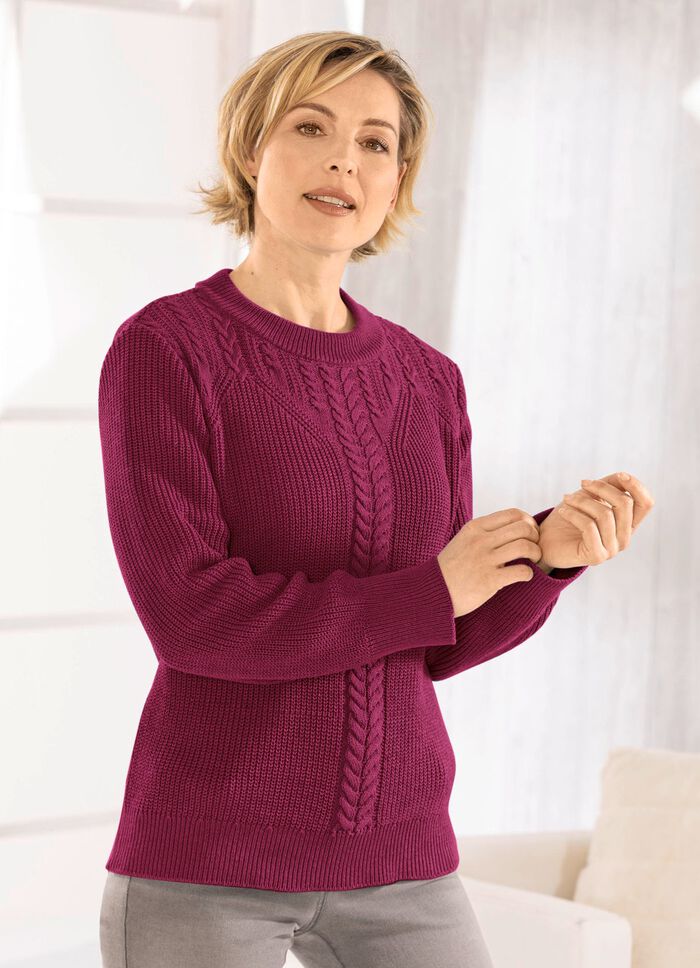 Pullover mit nachhaltig recycelter Baumwolle 
