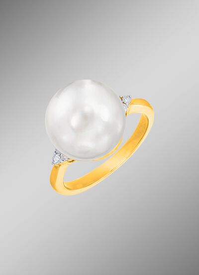 Zauberhafter Damenring mit S&uuml;dsee-Perle 