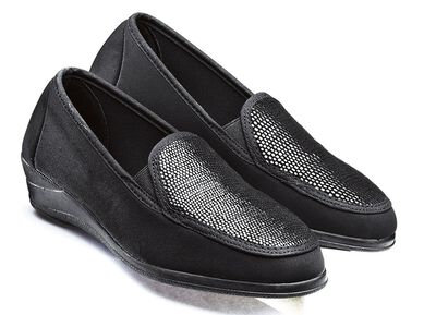 Mokassin in eleganter Krokooptik 