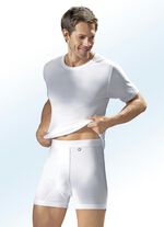 Pfeilring Dreierpack Schlupfjacken aus Feinripp, wei&szlig; 