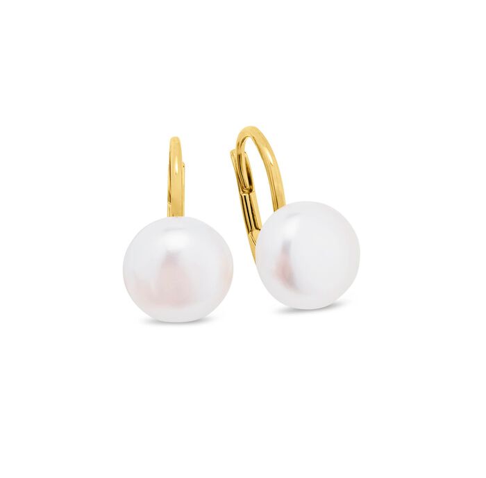 Klassische Ohrringe mit S&uuml;&szlig;wasser-Zuchtperlen 