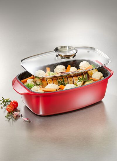 Extra hoher Aluguss-Br&auml;ter von King mit Antihaft-Beschichtung 