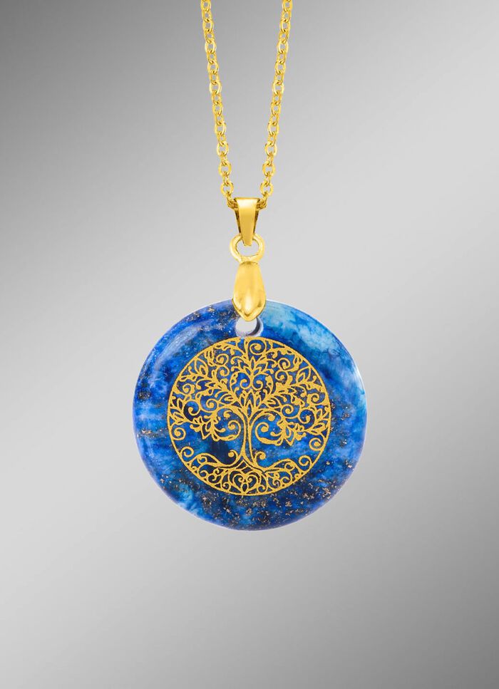 Lebensbaum-Anh&auml;nger mit Lapislazuli 