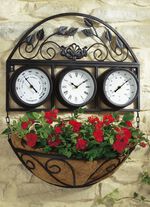 Wetterstation mit Pflanzschale 